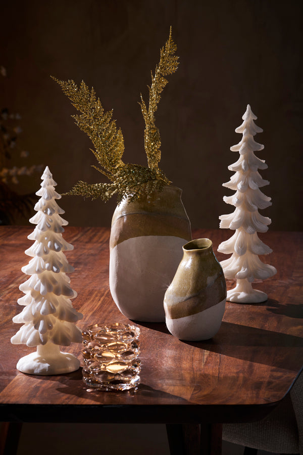 Yulara Brown & Cream Ceramic Vase