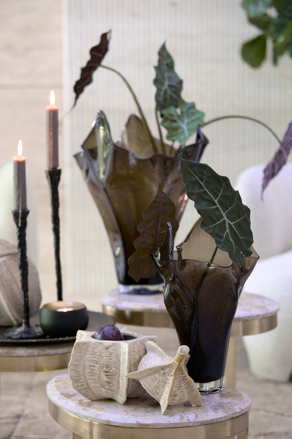 Aiora Dark Brown Glass Vase 40cm