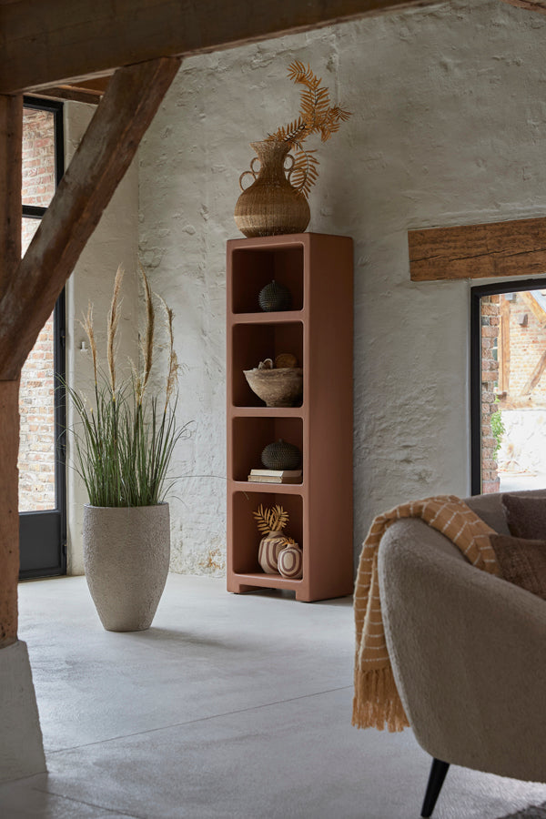 Naluno Terracotta Wood Storage Cabinet