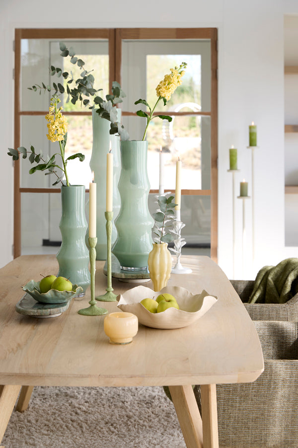 Fiorenza Mint Glass Vase 70cm