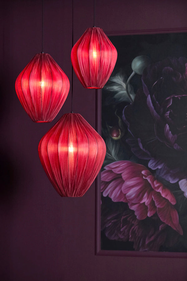 Verita Burgundy Pendant Light 31cm