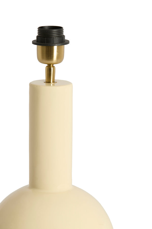 Benao Gloss Cream Metal Table Lamp Base 38.5cm