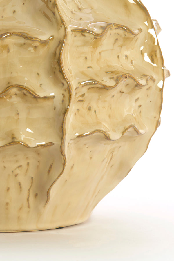 Loseto Light Brown Ceramic Vase 28cm