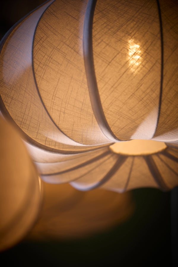 Zubeda White Pendant Light 49cm