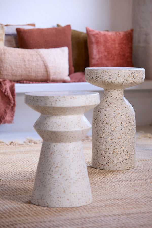Moravit Cream Terrazzo Round Side Table