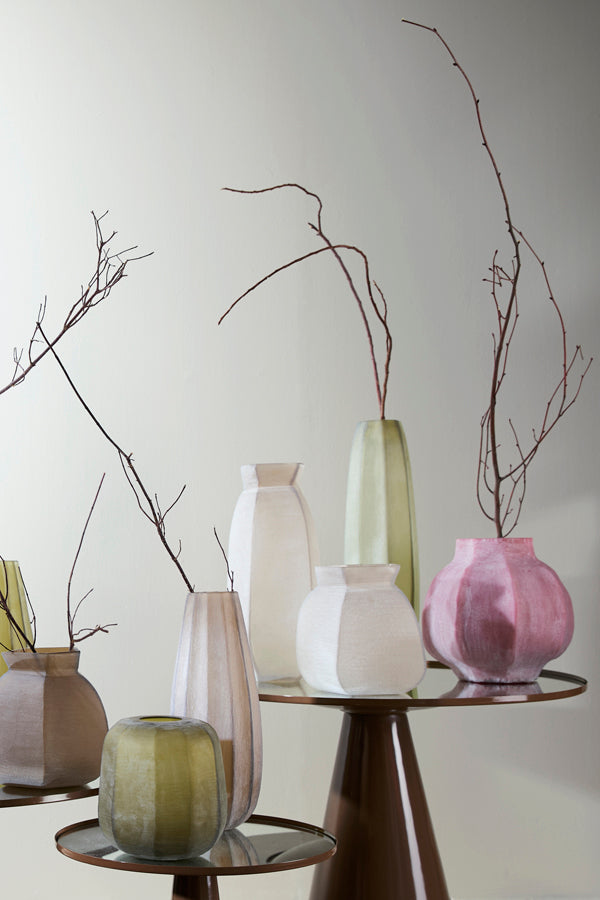 Veliko Light Brown Glass Vase 27cm