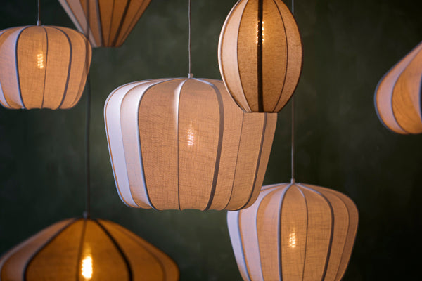 Zubedo White Pendant Light 49.5cm