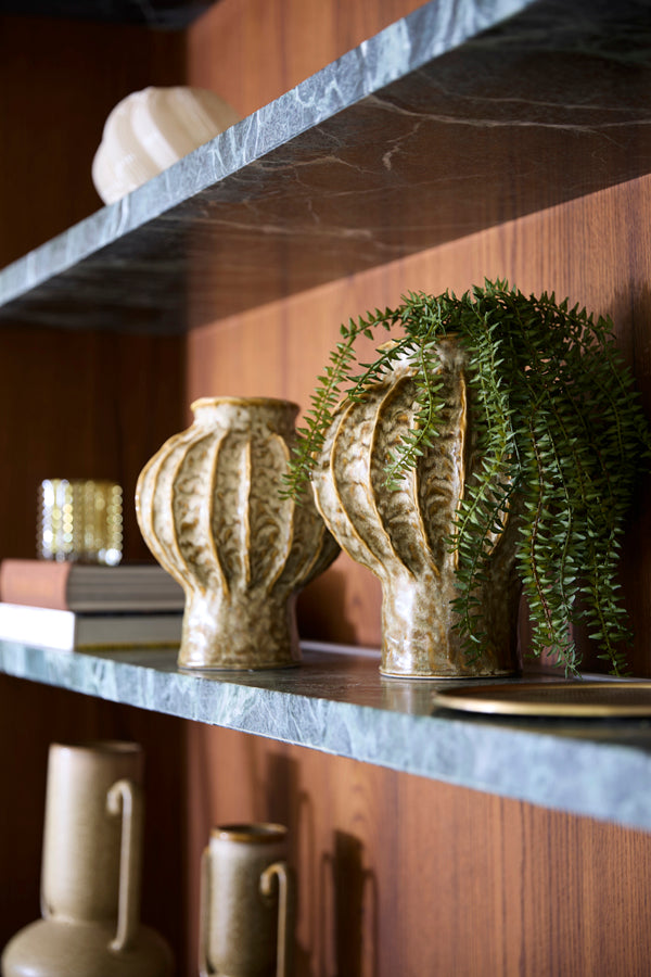 Hakone Olive Green Ceramic Vase