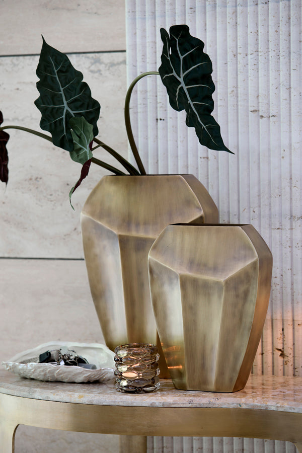Cordoba Antique Bronze Metal Vase 45cm