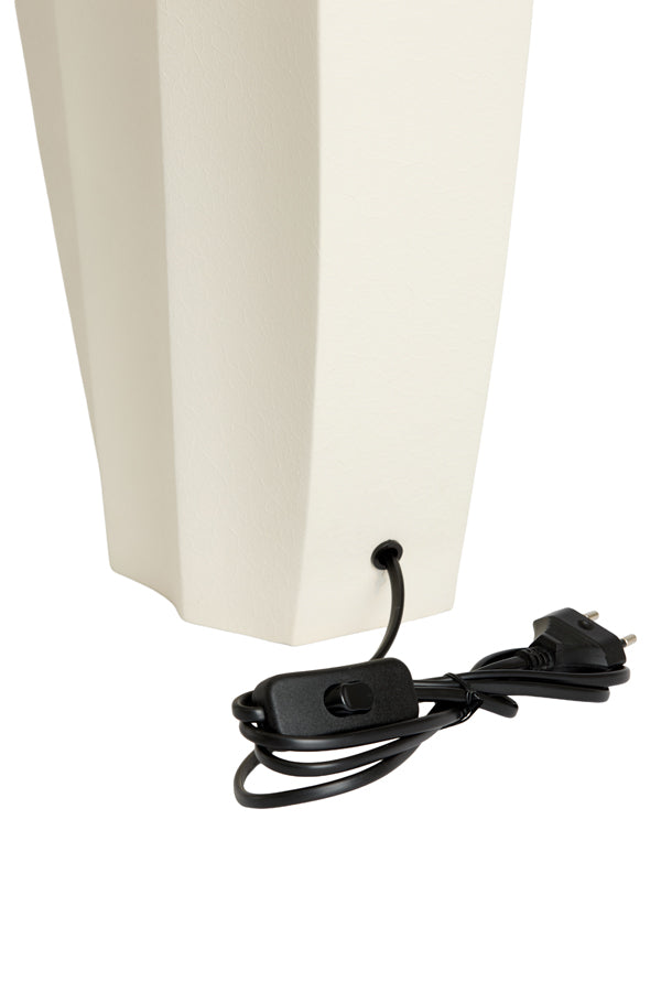 Cordoba Matt Cream Metal Table Lamp Base 38cm