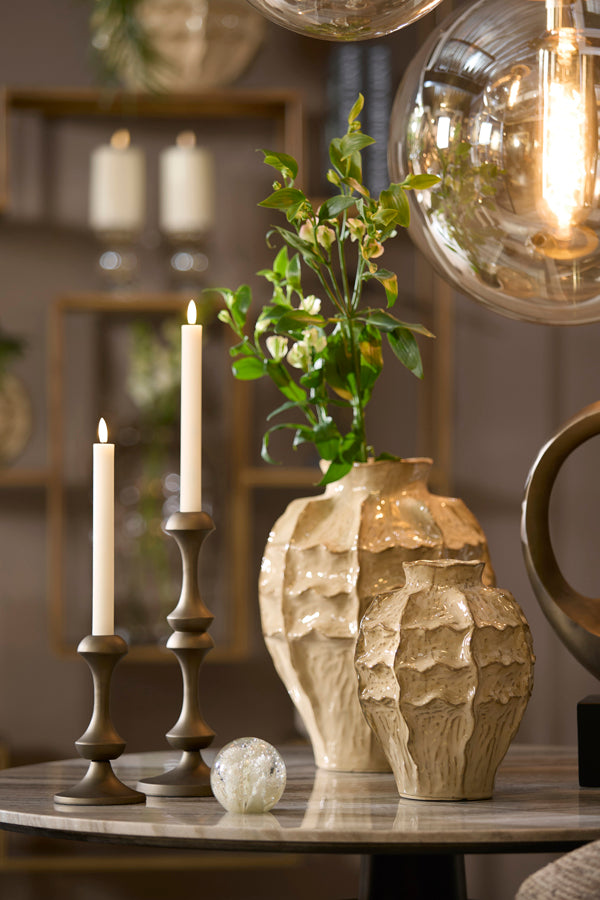 Loseto Light Brown Ceramic Vase 35cm