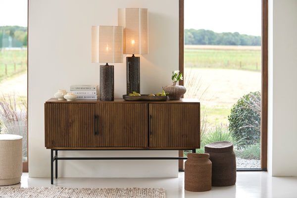 Abage Dark Brown Wood Sideboard