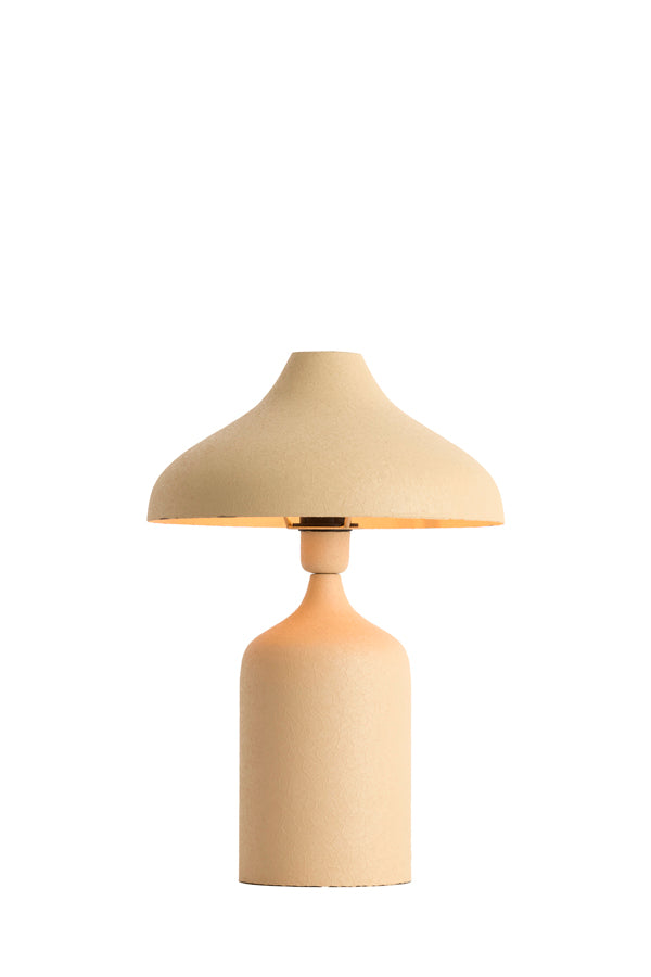 Yebri Matt Beige Metal Table Lamp