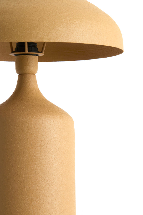 Yebri Matt Sand/Caramel Metal Table Lamp