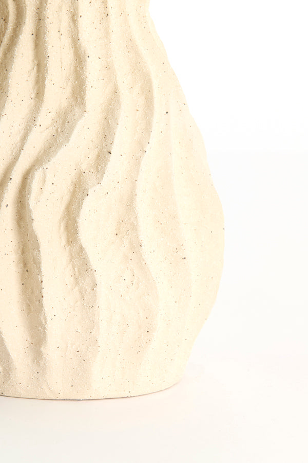 Vania Cream Ceramic Vase 39cm