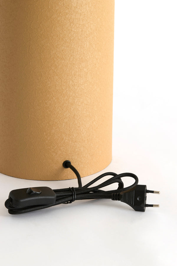 Yebri Matt Sand/Caramel Metal Table Lamp