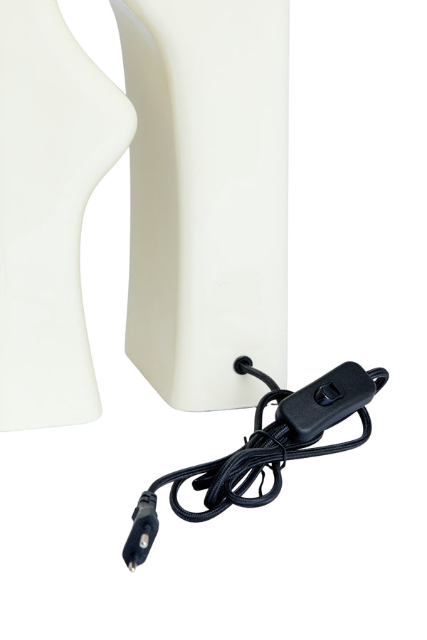 Mistra Gloss Cream Table Lamp Base