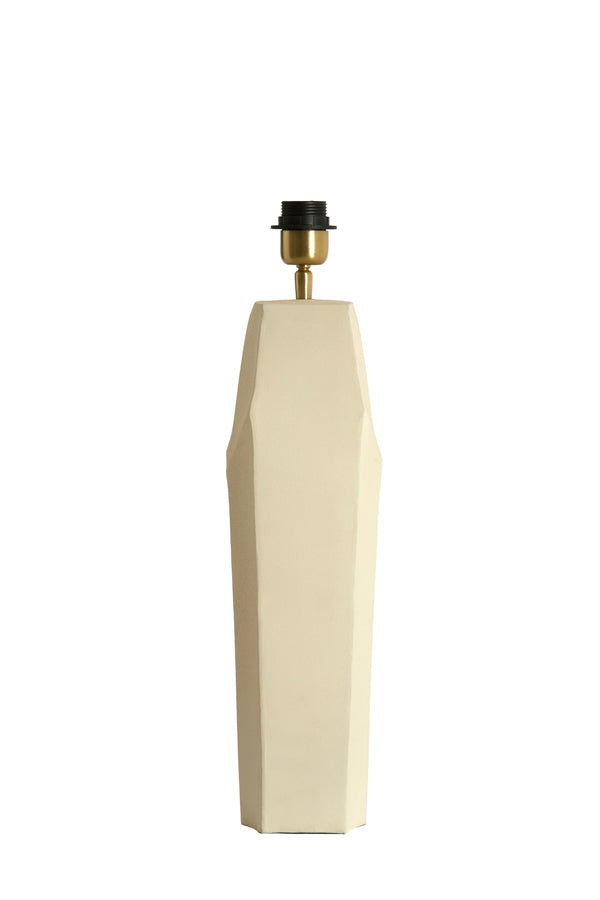 Cordoba Matt Cream Metal Table Lamp Base 48cm
