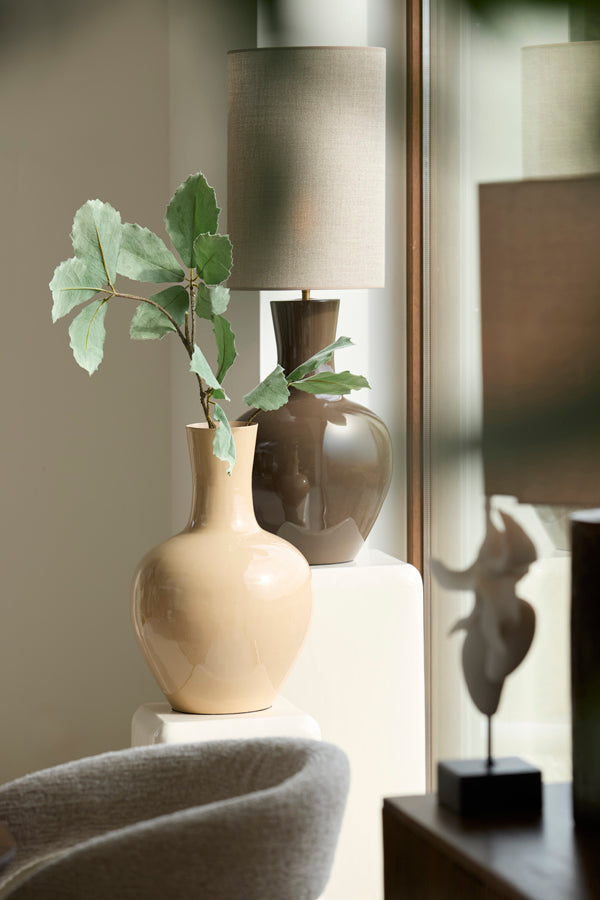 Nana Gloss Sand Metal Vase 50cm