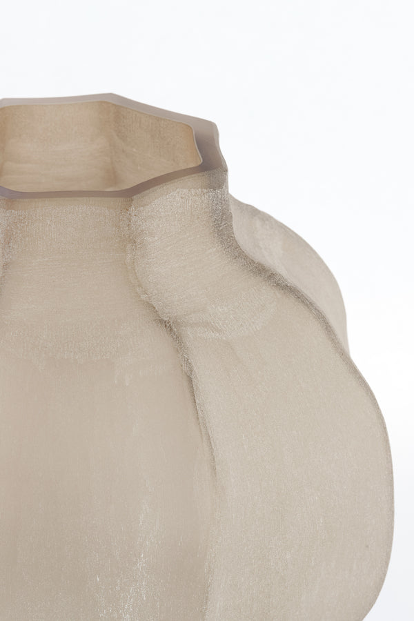 Tejeda Light Brown Glass Vase 32cm
