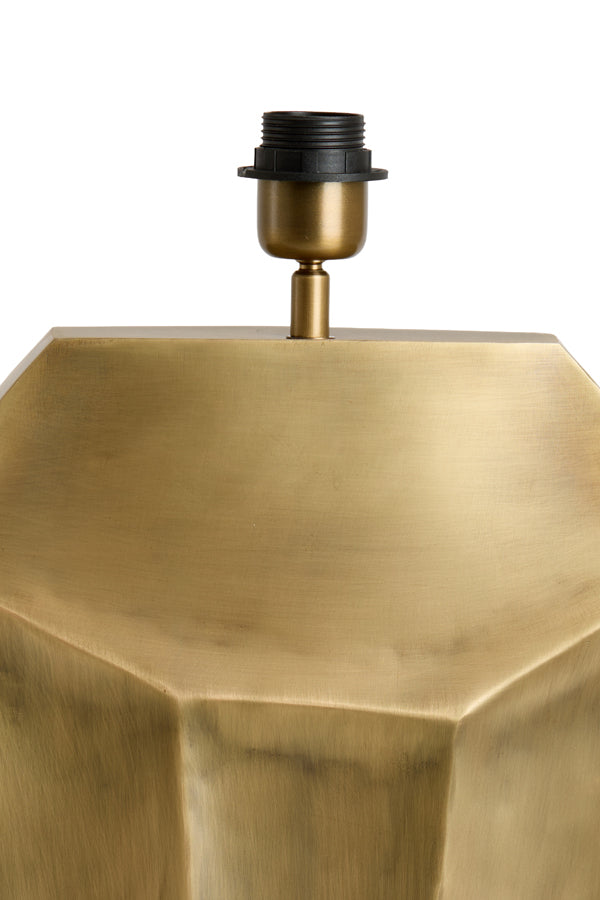 Cordoba Antique Bronze Metal Faceted Table Lamp Base 48cm