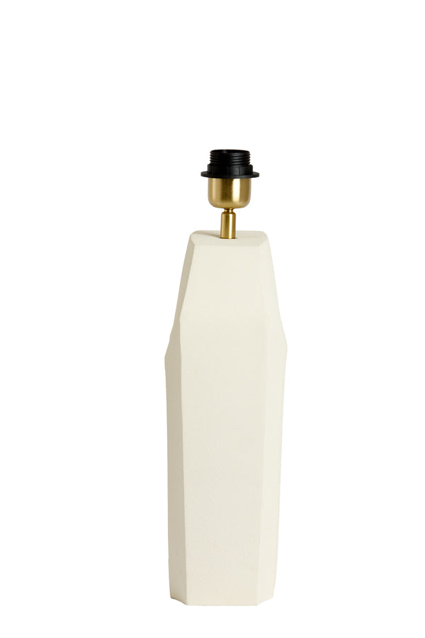 Cordoba Matt Cream Metal Table Lamp Base 38cm