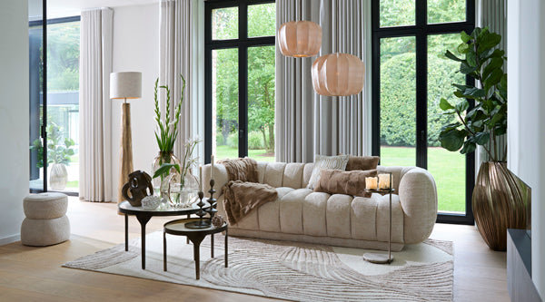 Savina Cream Pendant Light 50cm