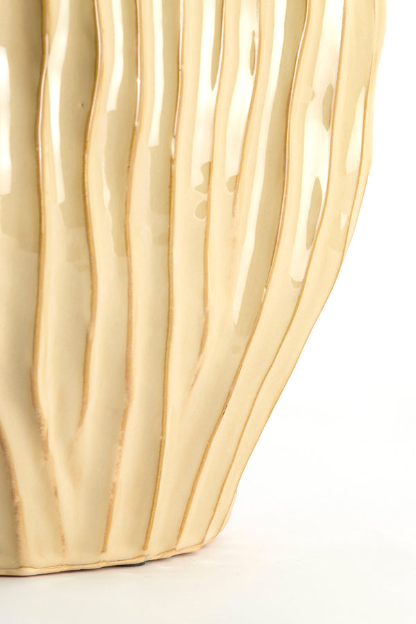 Vechhia Light Brown Ceramic Vase 35cm