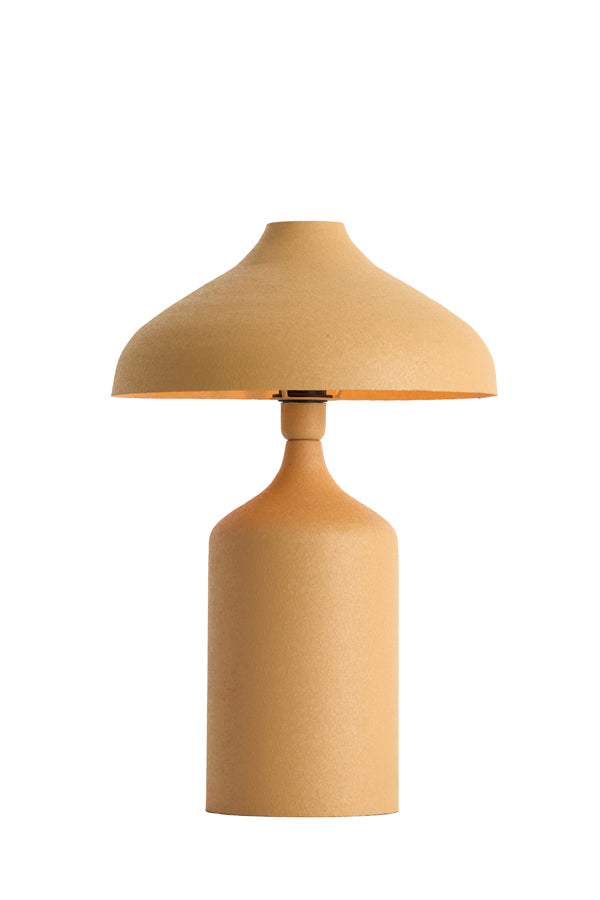 Yebri Matt Sand/Caramel Metal Table Lamp