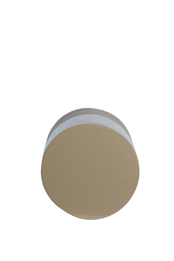 Nysa Gloss Sand Round Side Table