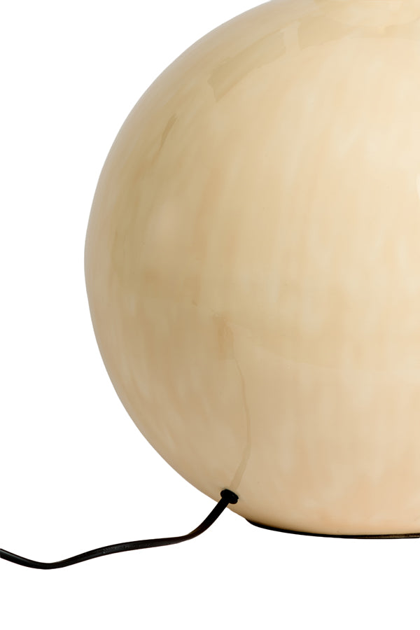Benu Gloss Light Pink/Cream Metal Table Lamp Base 41.5cm