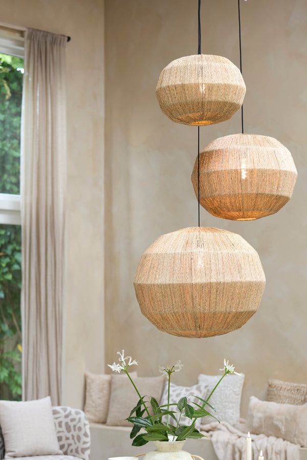Junna Natural Jute Pendant Light 50cm
