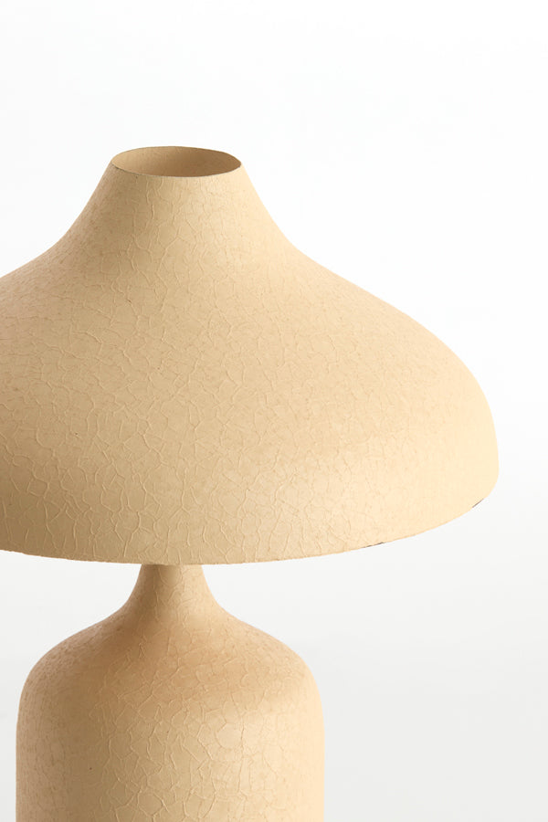Yebri Matt Beige Metal Table Lamp