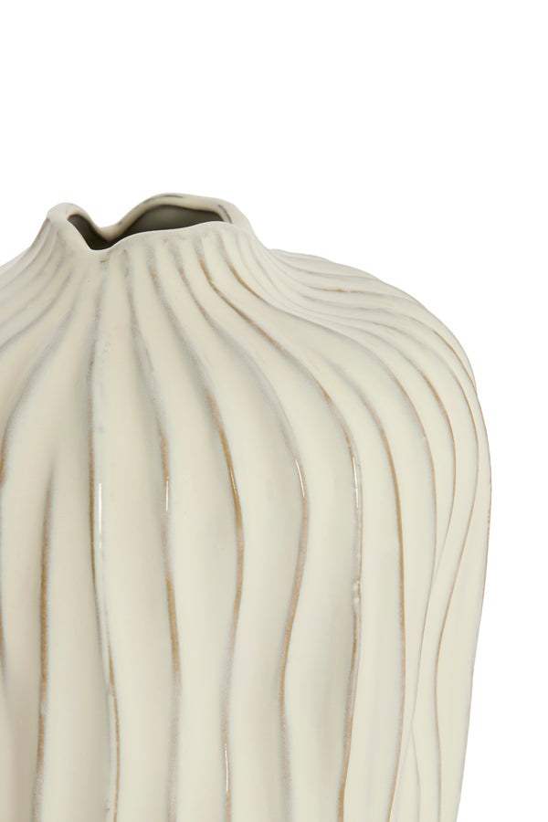 Vechhia Cream Ceramic Vase 40cm