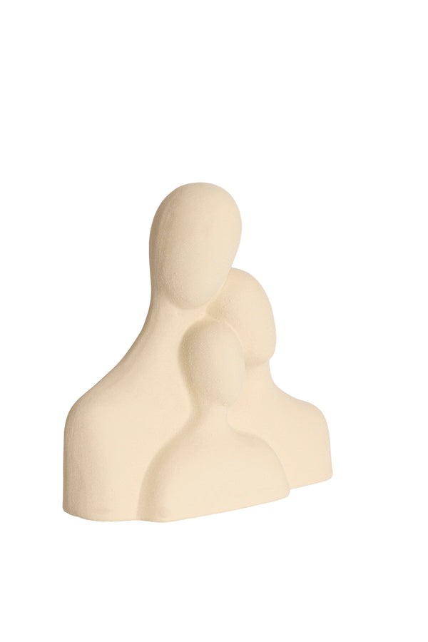 Soline Matt Cream Ceramic Ornament 29cm