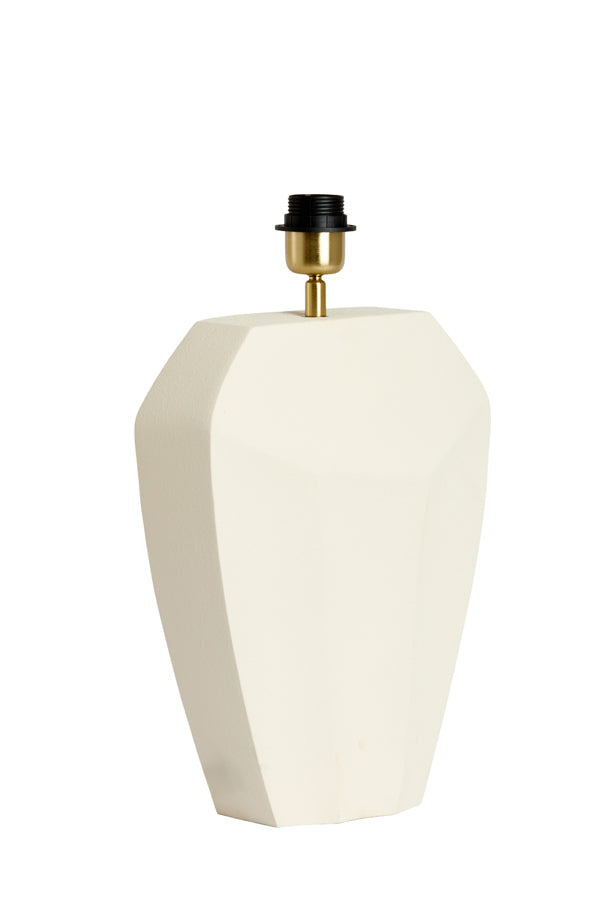 Cordoba Matt Cream Metal Table Lamp Base 38cm