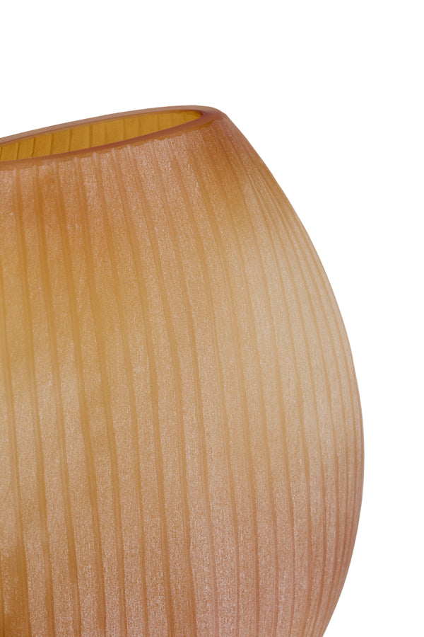 Santino Matt Amber Glass Vase 43cm