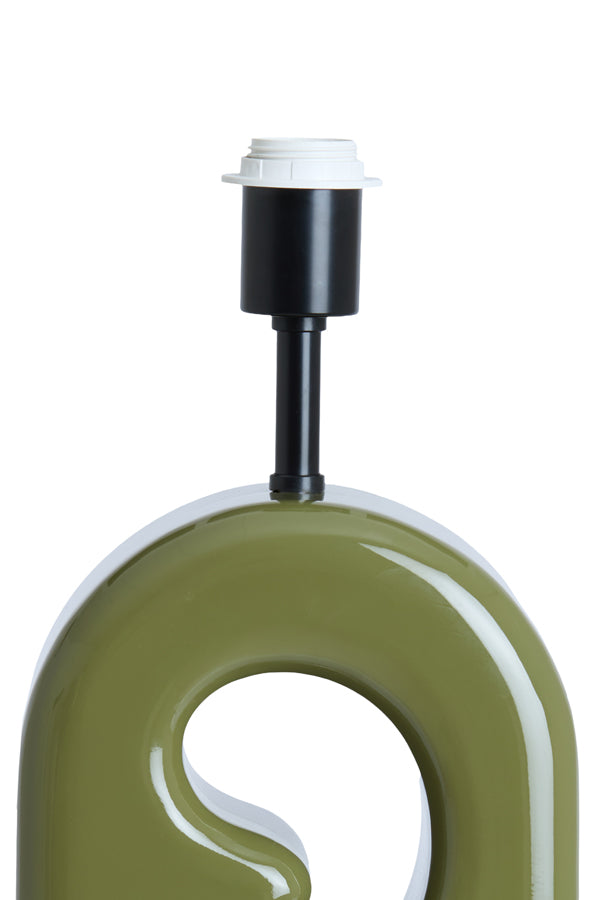 Mistra Gloss Olive Green Table Lamp Base