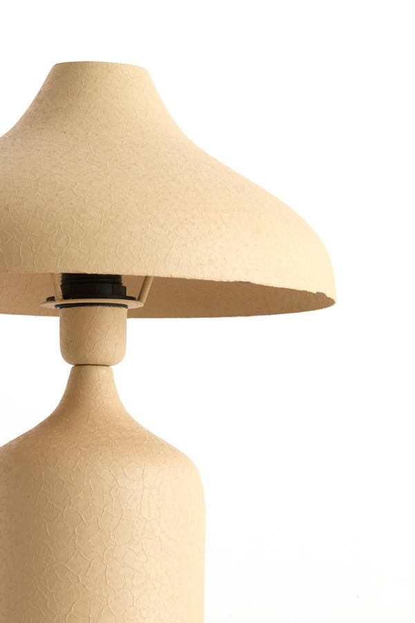 Yebri Matt Beige Metal Table Lamp
