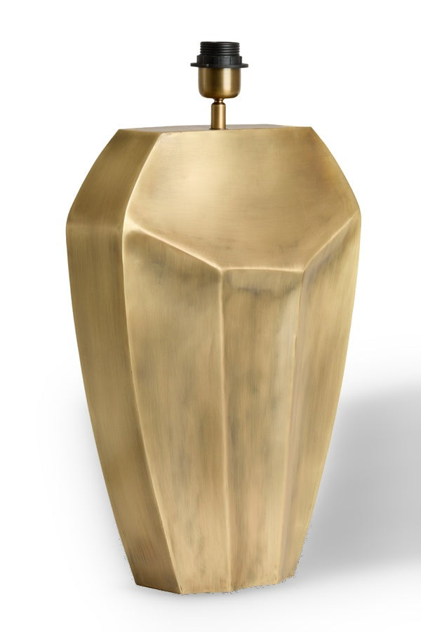 Cordoba Antique Bronze Metal Faceted Table Lamp Base 48cm