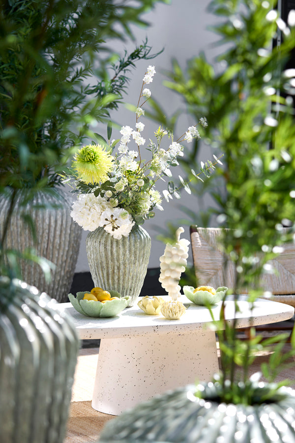 Hamura White Terrazzo Coffee Table