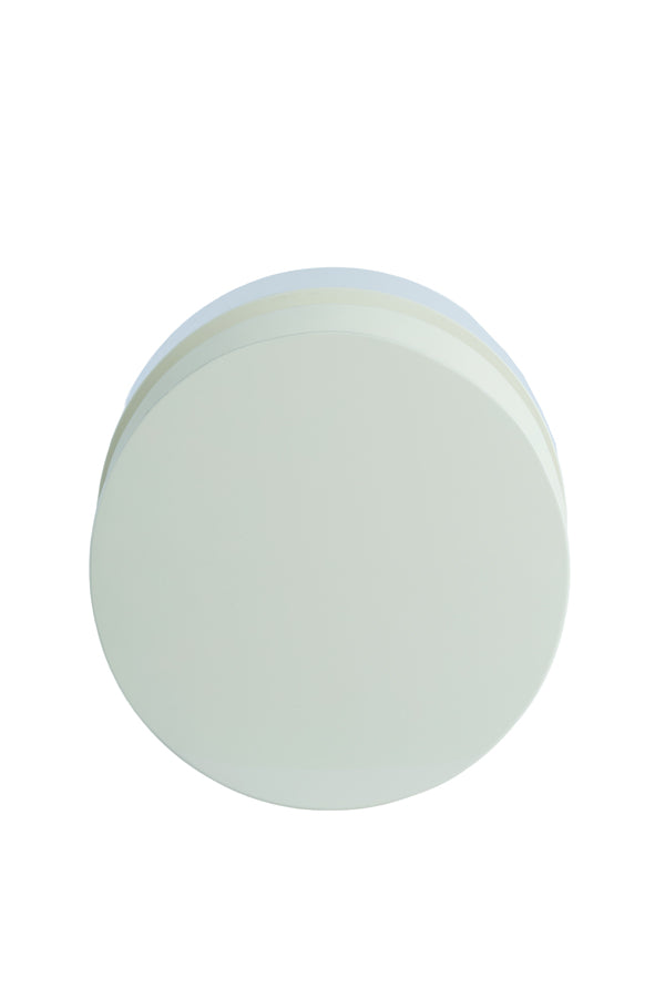 Dhoti Gloss Cream Round Side Table