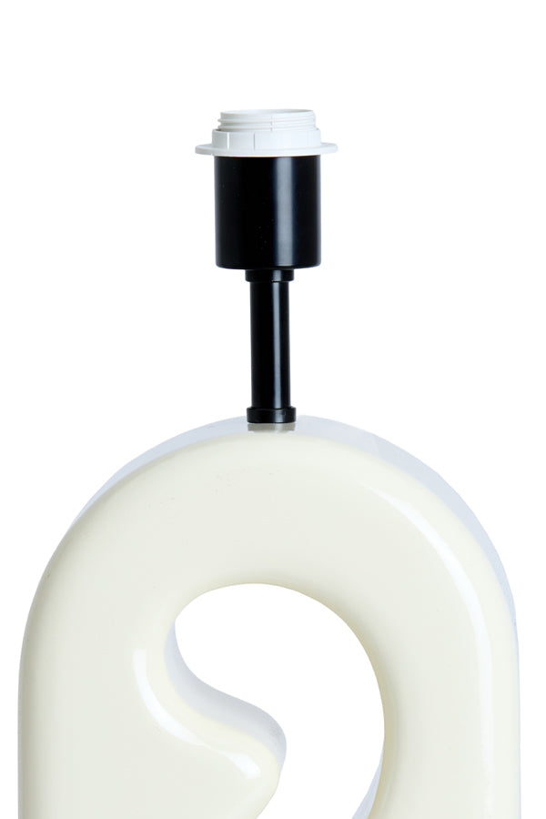 Mistra Gloss Cream Table Lamp Base
