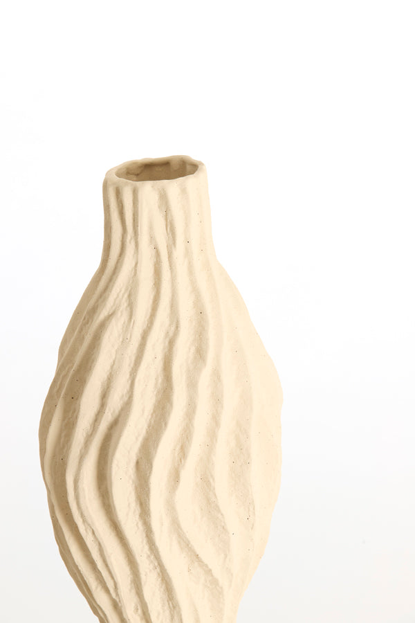Vania Cream Ceramic Vase 76cm
