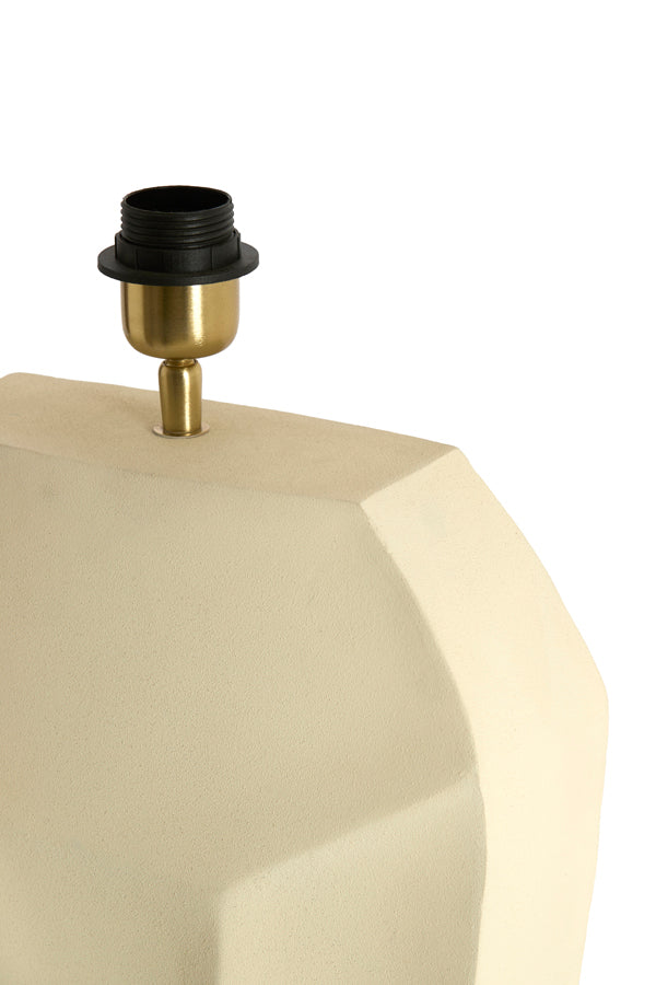 Cordoba Matt Cream Metal Table Lamp Base 48cm