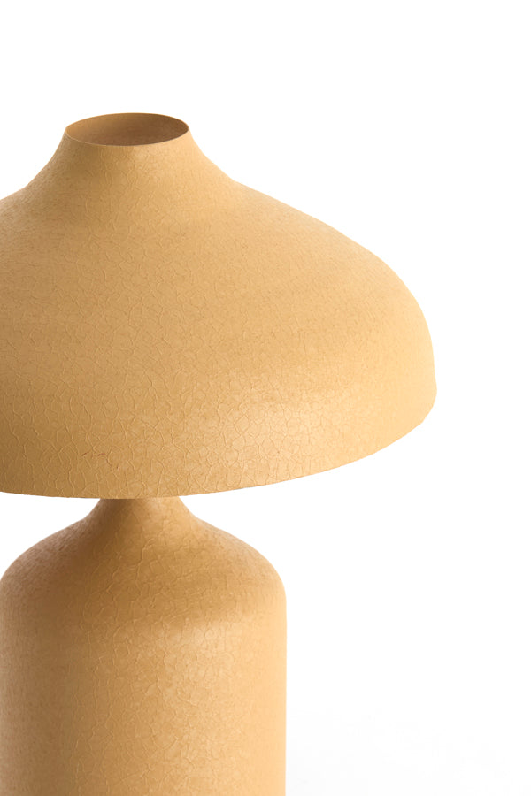 Yebri Matt Sand/Caramel Metal Table Lamp