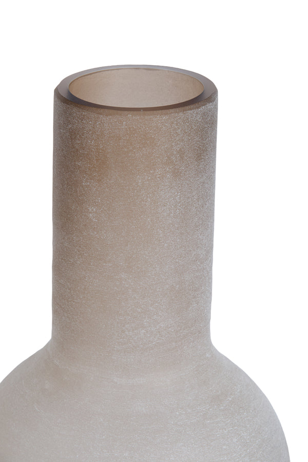 Lazaro Matt Light Brown Glass Vase 63.5cm