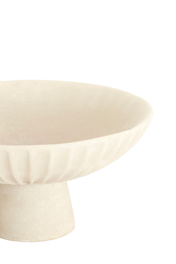 Shila Cream Decorative Bowl on Stand 30.5cm