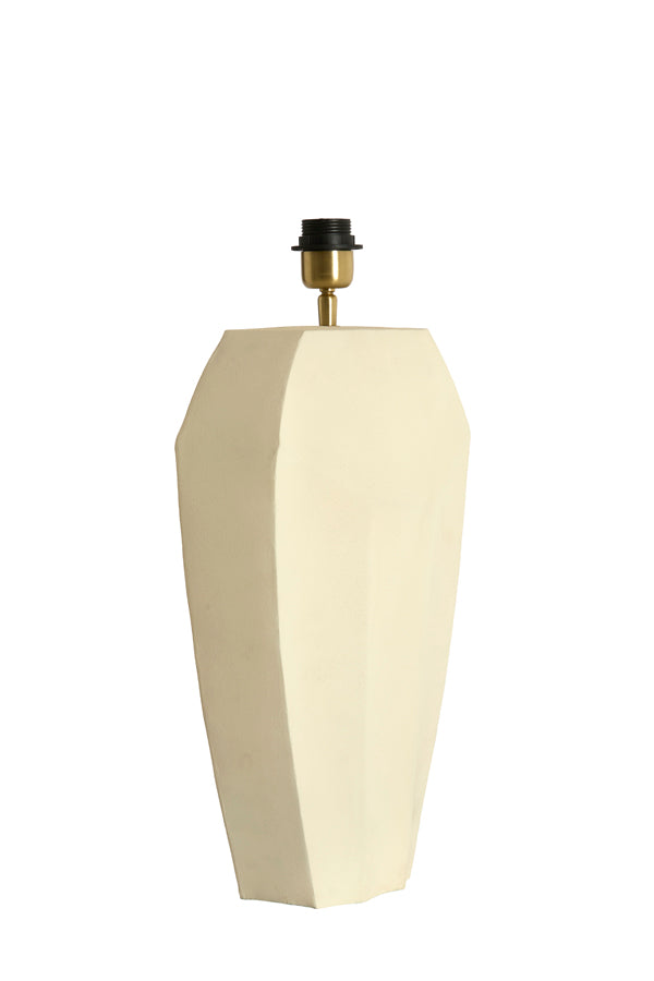 Cordoba Matt Cream Metal Table Lamp Base 48cm
