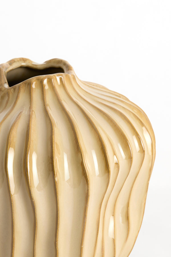 Vechhia Light Brown Ceramic Vase 40cm